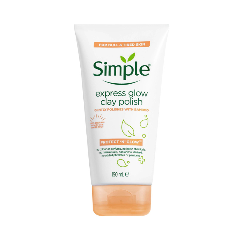 Simple Express Glow Clay Facial Wash 150ml