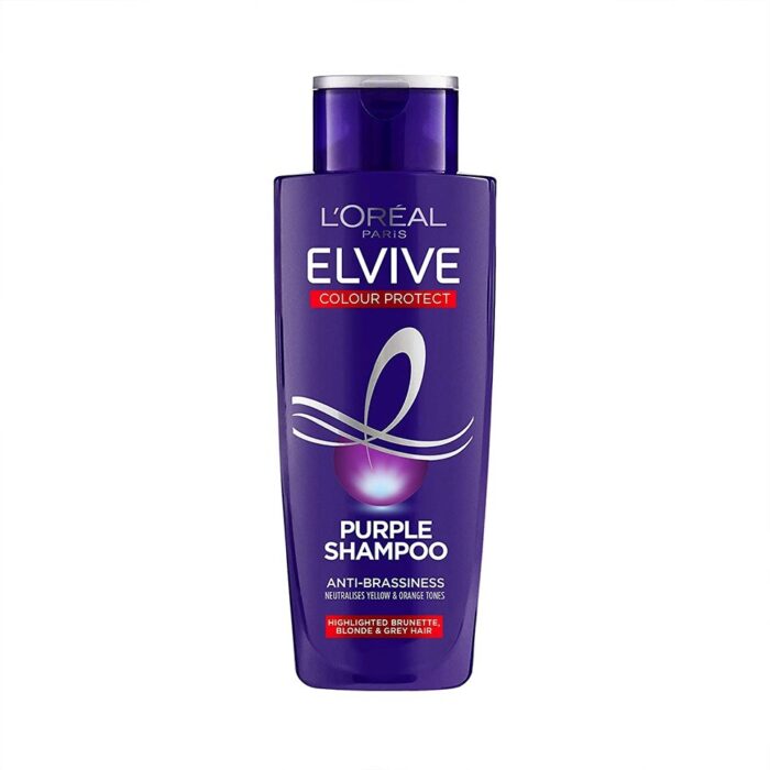 L'Oreal purple shampoo colour protect blonde hair brassy tone remover