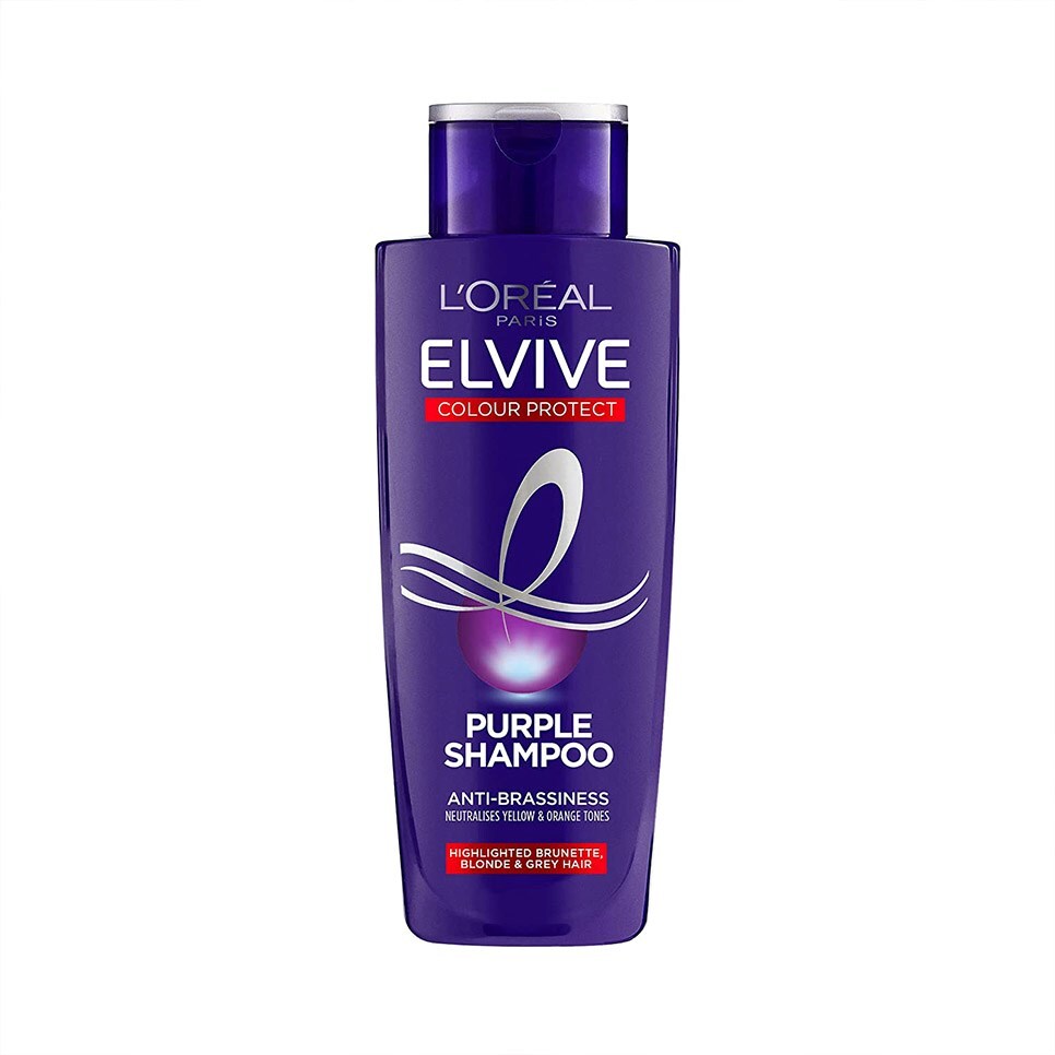L'Oreal purple shampoo colour protect blonde hair brassy tone remover