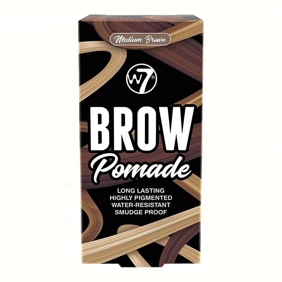 brow pomade W7 brow pomade medium brown brow eyebrow makeup long lasting brow