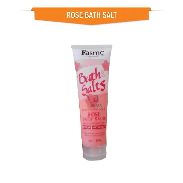 FASMC Rose Bath Salts Scrub 380g exfoliating scrub rose extract skin hydration body scrub