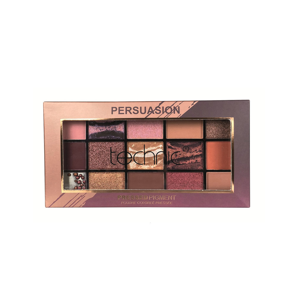 pressed pigment eyeshadow palette bold shimmer matte