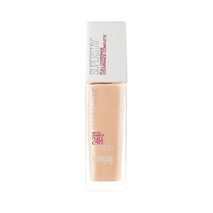 full coverage foundation long lasting foundation Natural Ivory foundation Maybelline foundation matte finish foundation