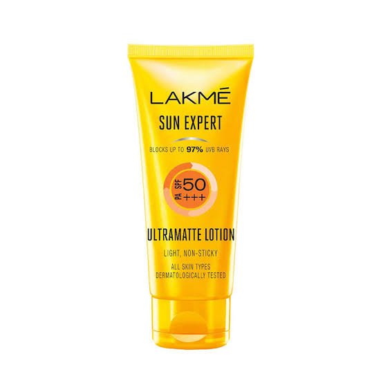 Lakme Sun Expert SPF 50 Ultra Matte Lotion sun protection matte finish sunscreen