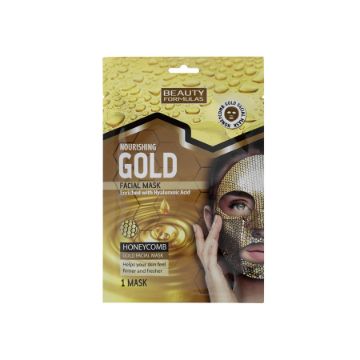 Beauty Formulas Gold Facial Mask honeycomb mask nourishing skincare glowing skin