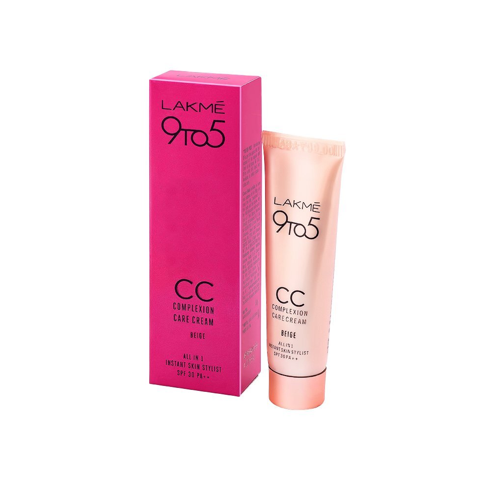 Lakme 9 to 5 CC Cream Beige complexion care SPF 30 lightweight coverage