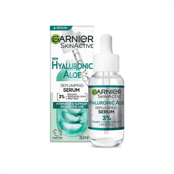 hyaluronic serum aloe vera hydration skin plumping skincare glow