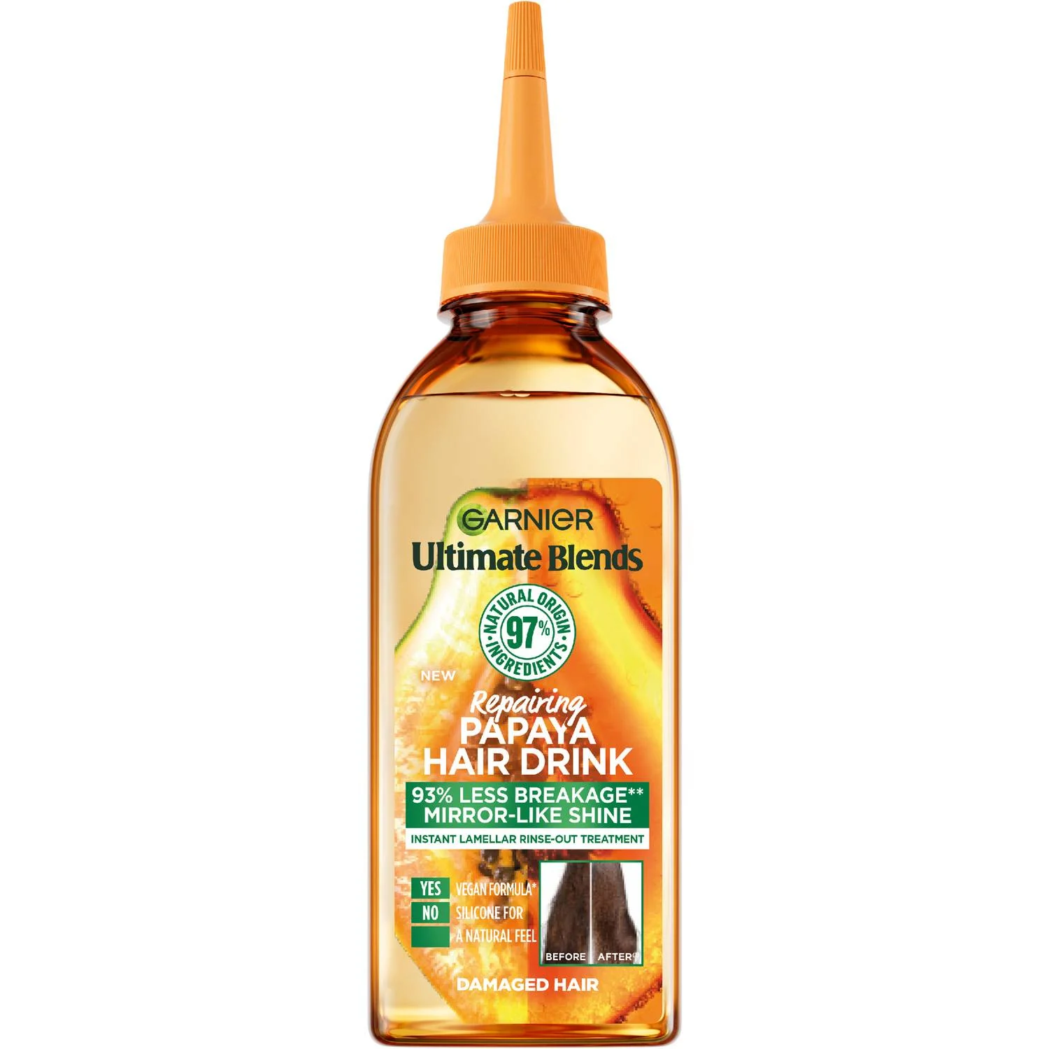 papaya hair drink repairing hair treatment garnier hair care damaged hair repair hair drink 200ml