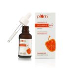 Plum Vitamin C serum 15 percent vitamin C face serum dark spot corrector skin brightening mandarin extract glow boosting