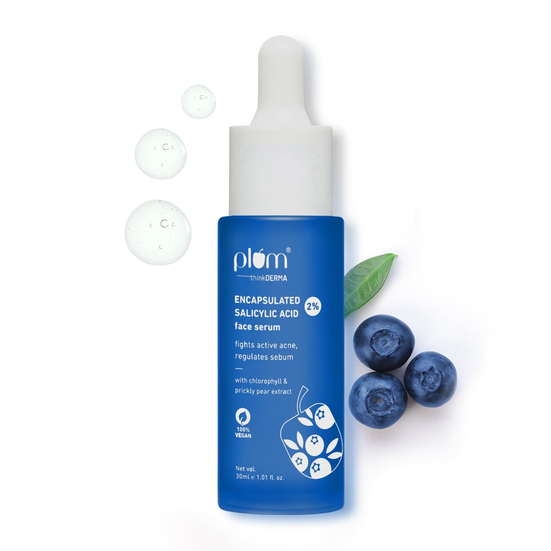 Plum Salicylic Acid serum 2 percent encapsulated salicylic acid acne treatment oil control pore cleansing