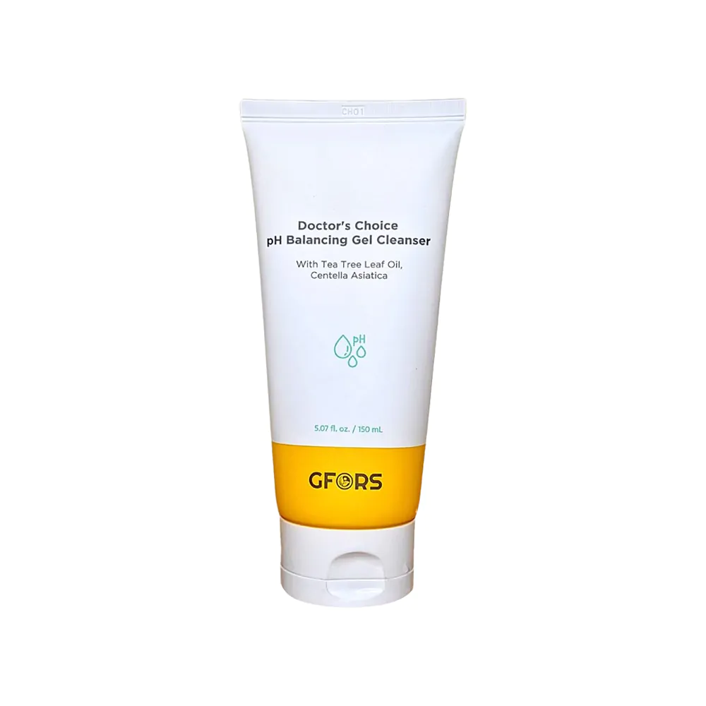 GFORS pH balancing gel cleanser sensitive skin Centella Asiatica hydrating face wash acne-prone skincare