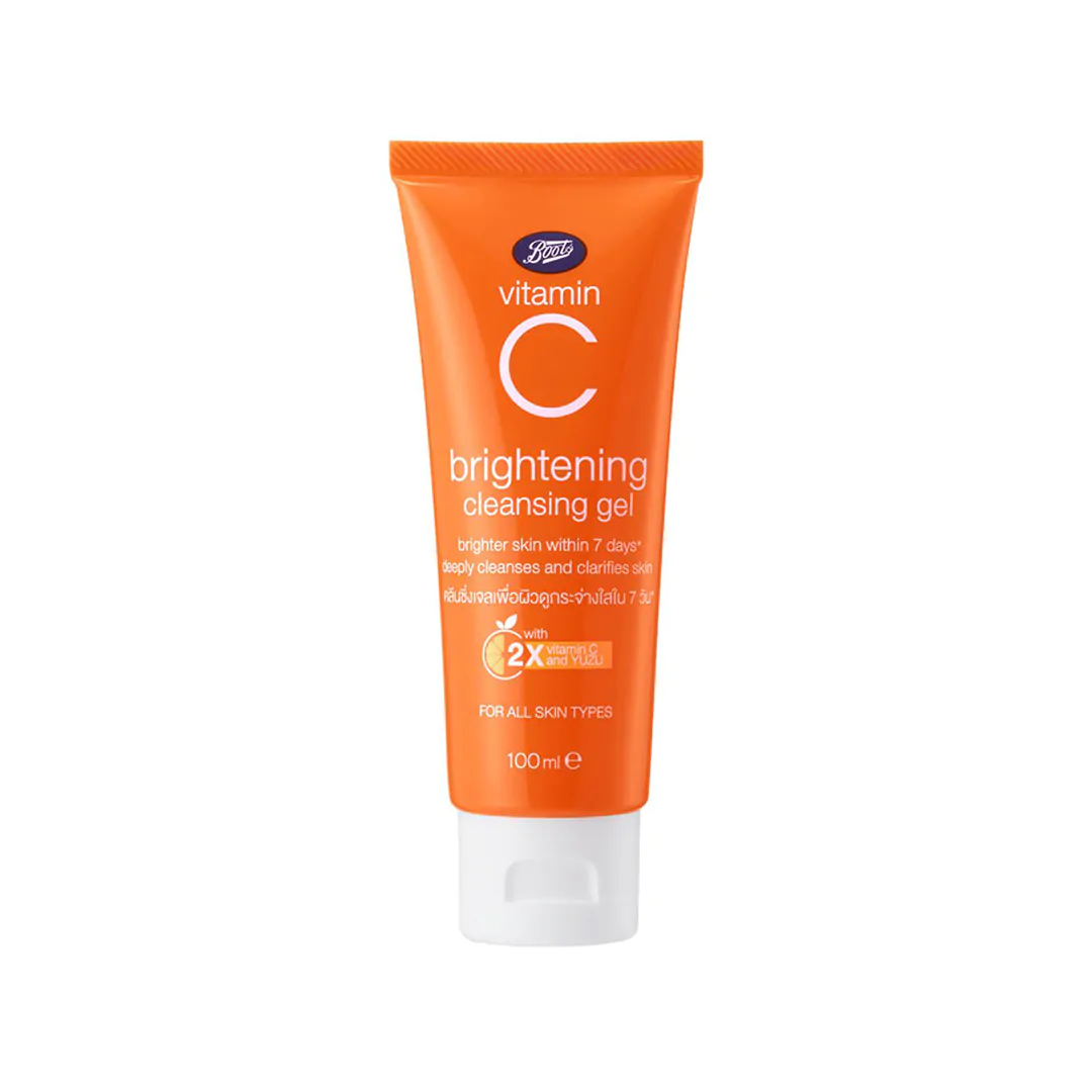 Vitamin C Cleanser Brightening Cleansing Gel Boots Face Cleanser Yuzu Extract Cleanser Radiant Skin Cleanser