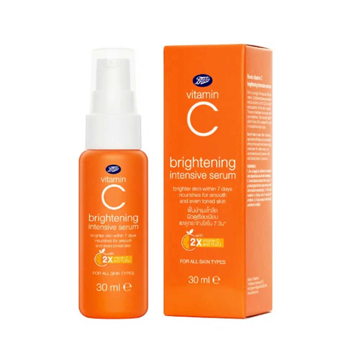Vitamin C Serum Brightening Serum Boots Skincare Advanced Bright Complex Paraben-Free Serum