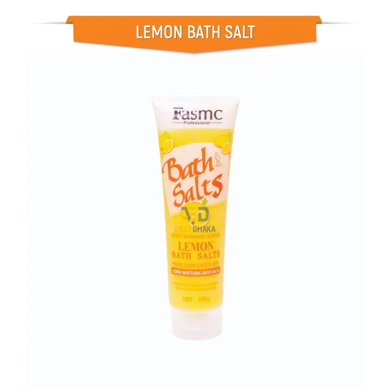 FASMC Lemon Bath Salts Scrub 380g exfoliating scrub lemon extract skin hydration body scrub
