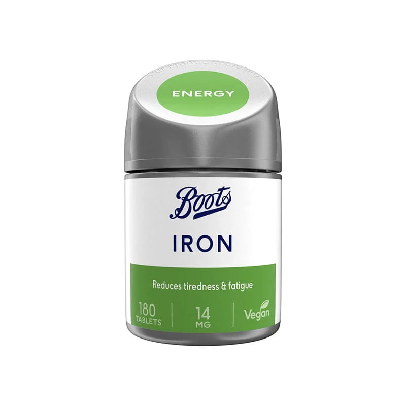 Boots Iron 14mg Iron Supplement Energy Support Vegan Iron Reduce Tiredness