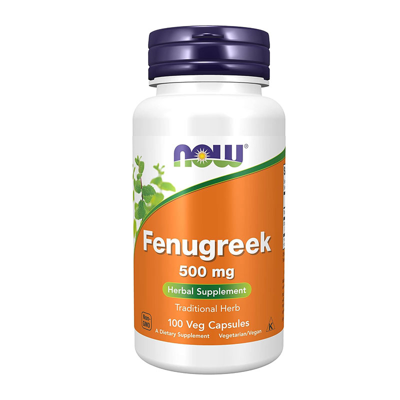 NOW Fenugreek 500 mg – 100 Veg Capsules