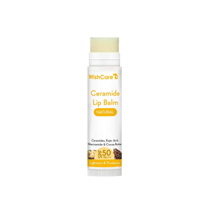 WishCare Ceramide Lip Balm with SPF 50 PA+++ (Natural) 5g