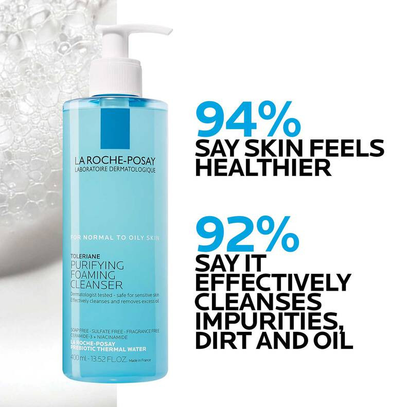 foaming cleanser La Roche Posay cleanser sensitive skin face wash purifying face wash
