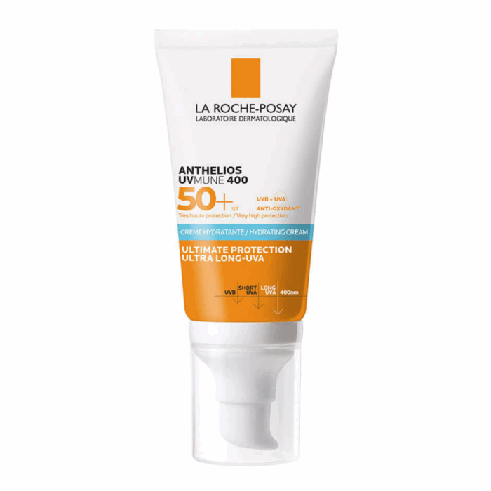 hydrating sunscreen La Roche Posay SPF50 UVMune 400 cream sun protection