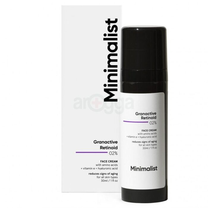 Minimalist Granactive Retinoid cream granactive retinoid 0.2 percent anti aging gentle retinoid fine lines skin texture
