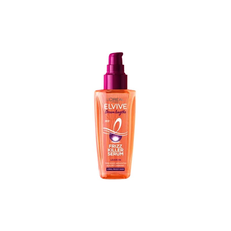 frizz control serum Elvive Dream Lengths castor oil hair serum anti frizz hair care heat protection serum