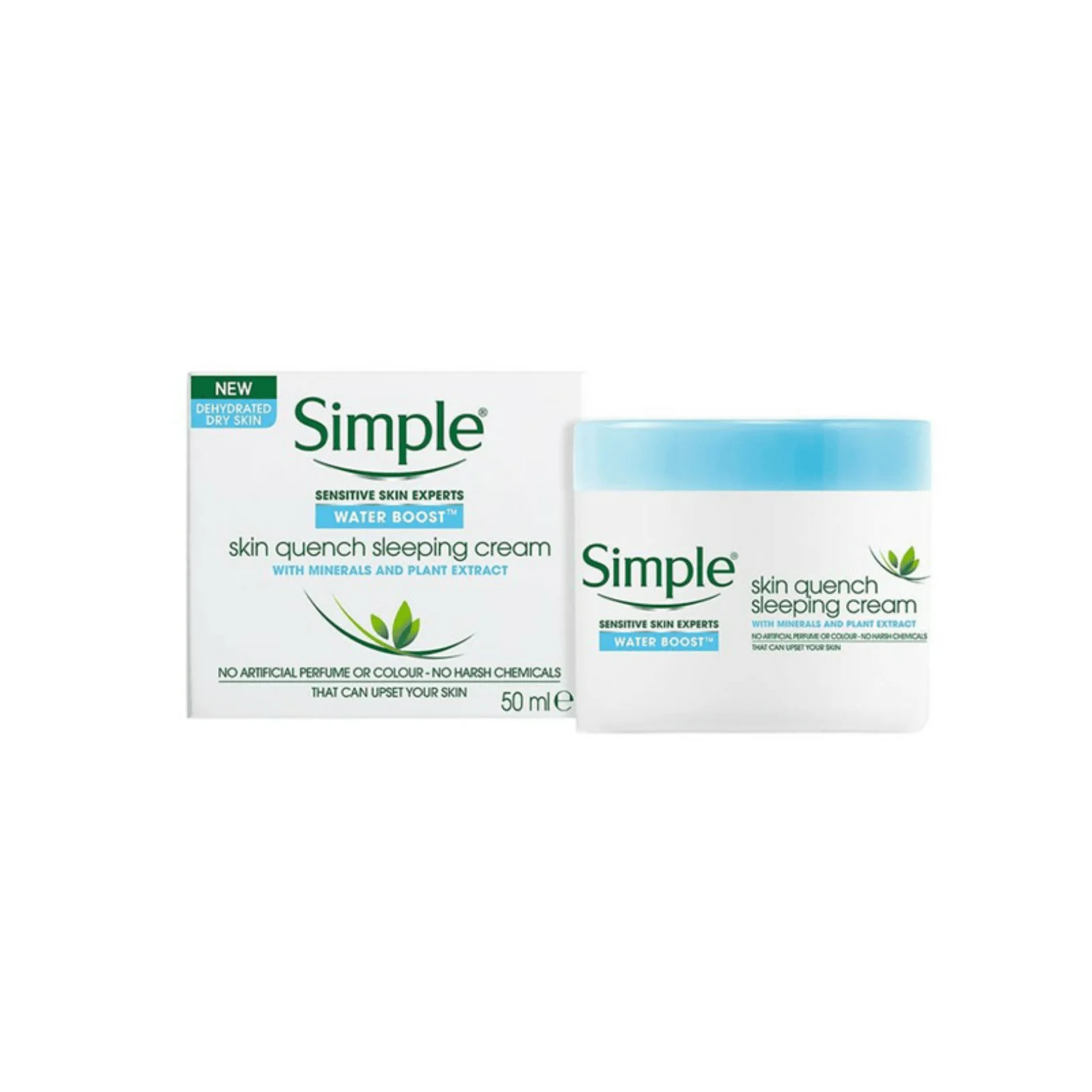 Simple Water Boost Skin Quench Sleeping Cream 50ml