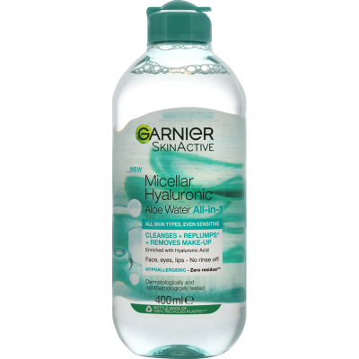 micellar water hyaluronic acid aloe vera makeup remover hydrating cleanser