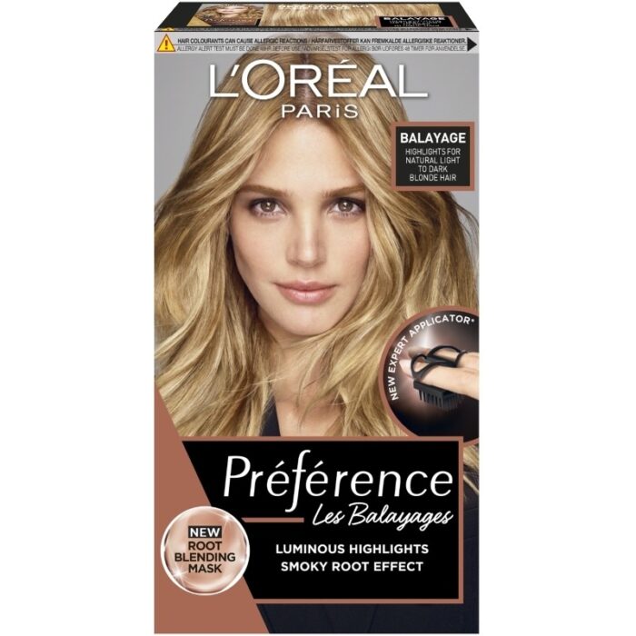 L'Oréal Préférence Balayage at-home highlights dark blonde to light brown hair balayage hair color kit Pro Toning Mask