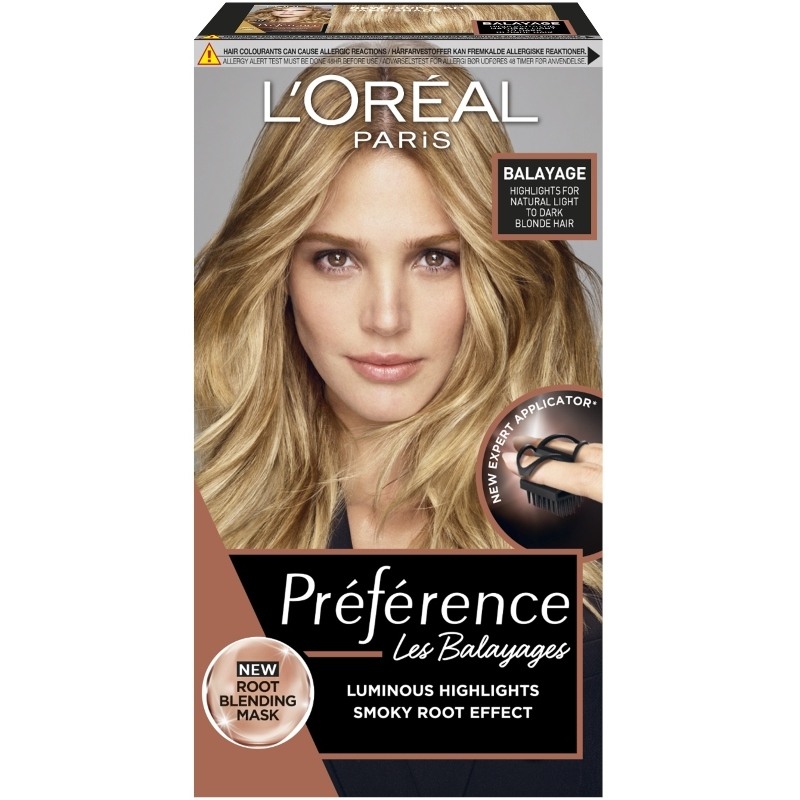 L'Oréal Préférence Balayage at-home highlights dark blonde to light brown hair balayage hair color kit Pro Toning Mask