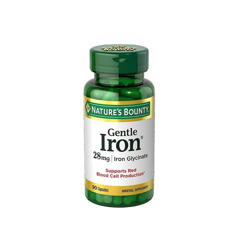 Nature’s Bounty Gentle Iron 28 mg – 90 Capsules