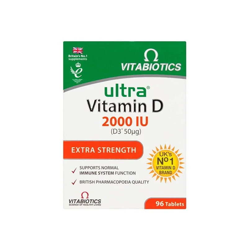 Vitabiotics Ultra Vitamin D 2000 IU Extra Strength – 96 Tablets