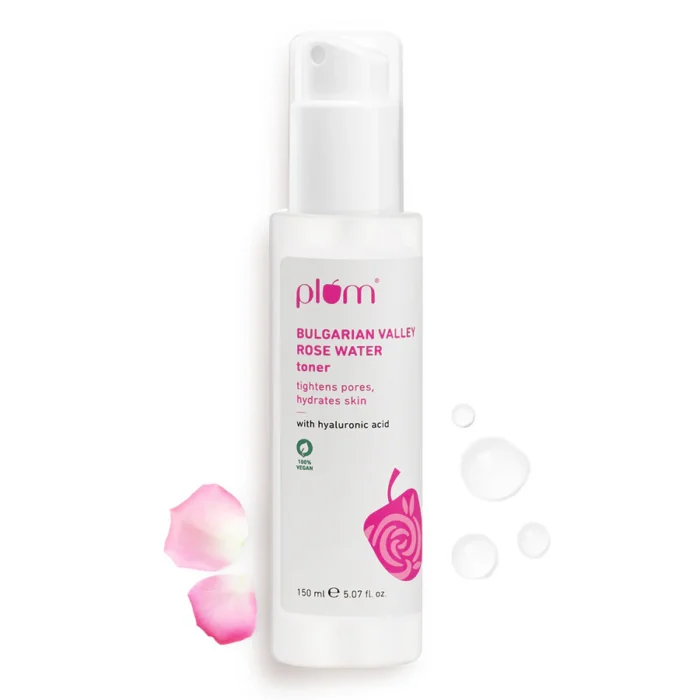 Plum Rose Water Toner Bulgarian rose toner hydrating toner for all skin types pore tightening toner alcohol free toner