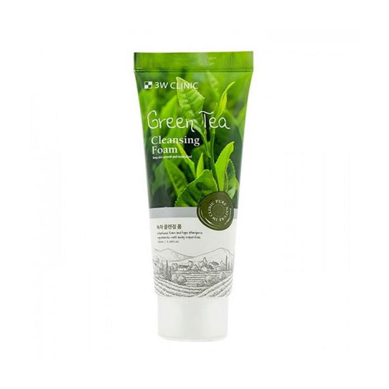 3W Clinic Green Tea Cleansing Foam