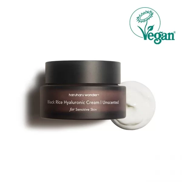 black rice cream hydrating face cream unscented moisturizer sensitive skin cream