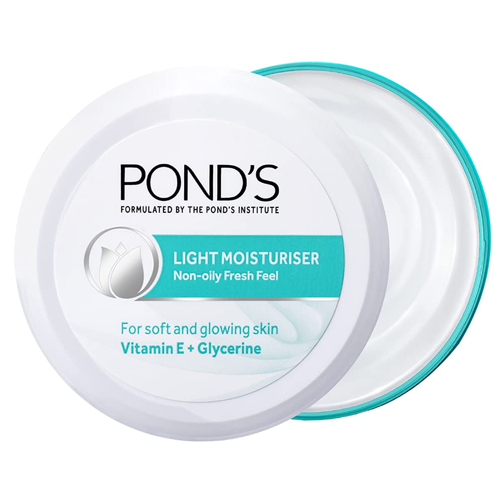 Pond’s Light Moisturiser Non-Oily Fresh Feel hydration Vitamin E Glycerin soft glowing skin