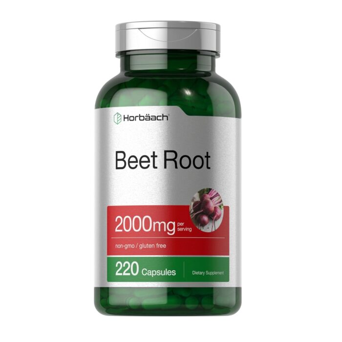 beet root capsules beetroot supplement circulation support energy boost Horbäach beetroot 2000mg capsules