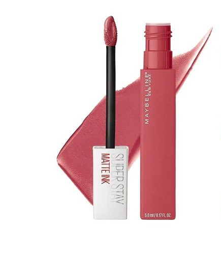 Maybelline Super Stay Matte Ink 225 Delicate long lasting matte lipstick pink nude precise applicator