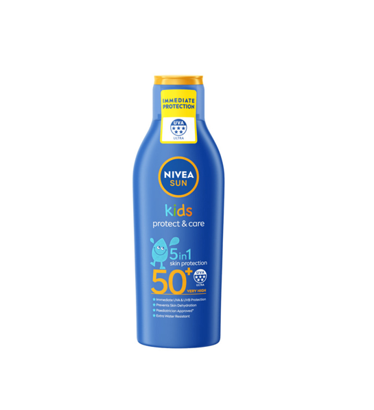 NIVEA Sun Baby Protect & Care SPF 50+ baby sunscreen sensitive skin UVA UVB protection water-resistant chamomile aloe vera