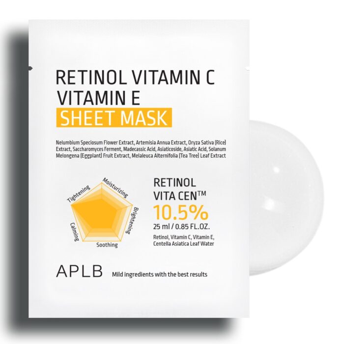 Retinol Vitamin C Vitamin E Sheet Mask