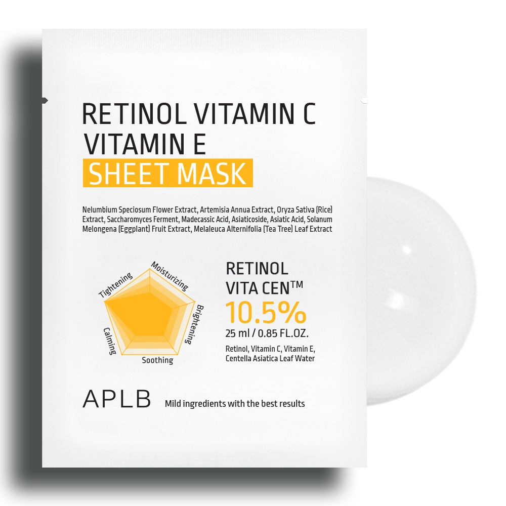 Retinol Vitamin C Vitamin E Sheet Mask