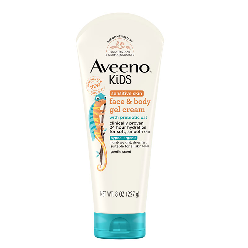 Aveeno Kids Sensitive Skin Face & Body Gel Cream – 227gm