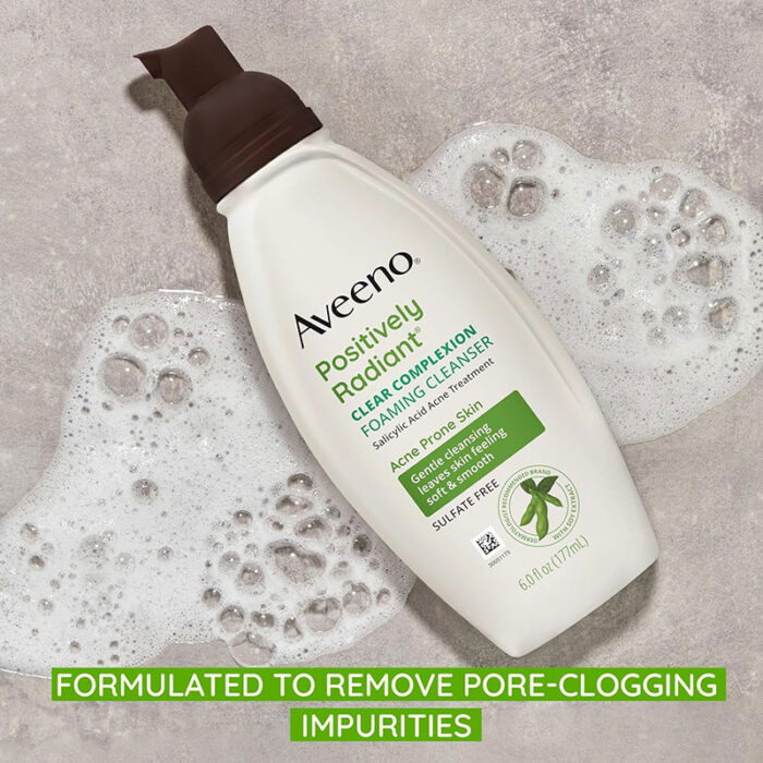 Aveeno-Positively-Radiant-Clear-Complexion-Foaming-Cleanser-Acne-Prone-Skin-177ml-5