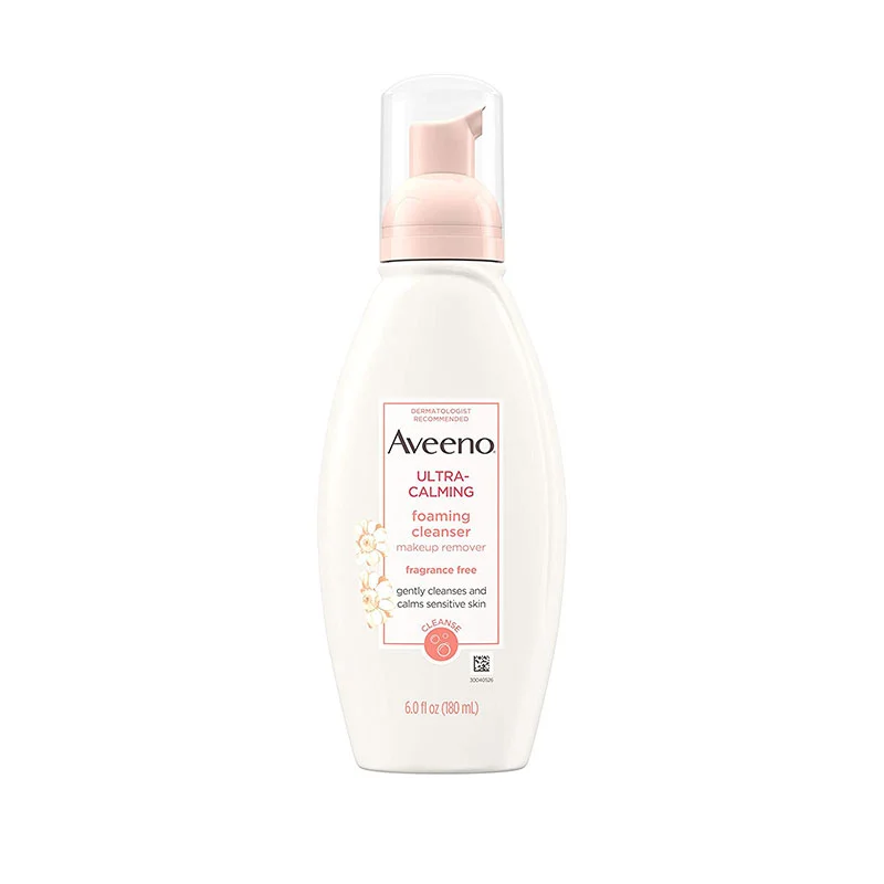 Aveeno Ultra-Calming Foaming Cleanser Makeup Remover – 180ml