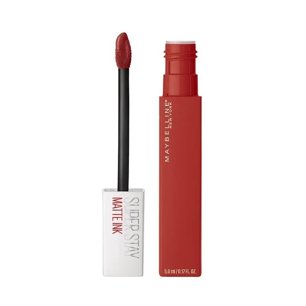 Maybelline Super Stay Matte Ink 205 Assertive long lasting matte lipstick warm red precise applicator