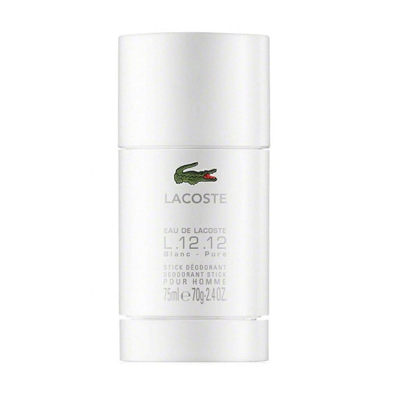 Lacoste Eau de Lacoste L.12.12 Blanc Deodorant Stick 75ml men's deodorant long-lasting freshness alcohol-free grapefruit cardamom vetiver
