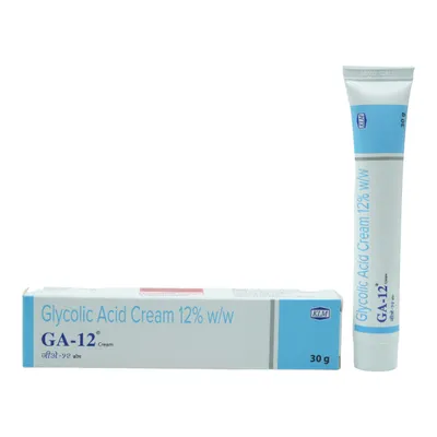 glycolic acid cream exfoliating cream acne treatment hyperpigmentation cream anti aging cream skin brightening cream KLM GA 12 cream