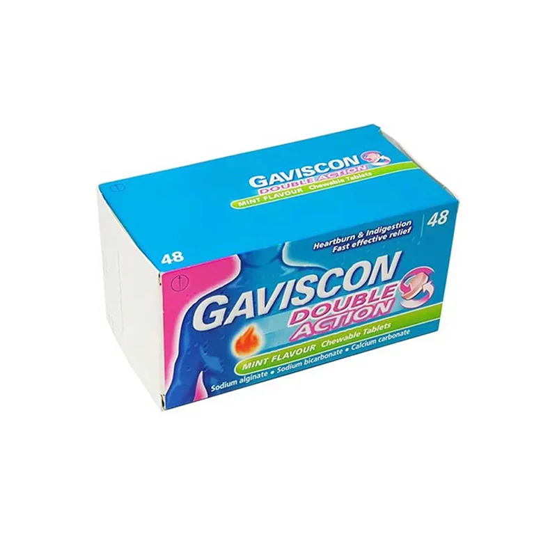 Gaviscon Double Action Mint Chewable – 48 Tablets