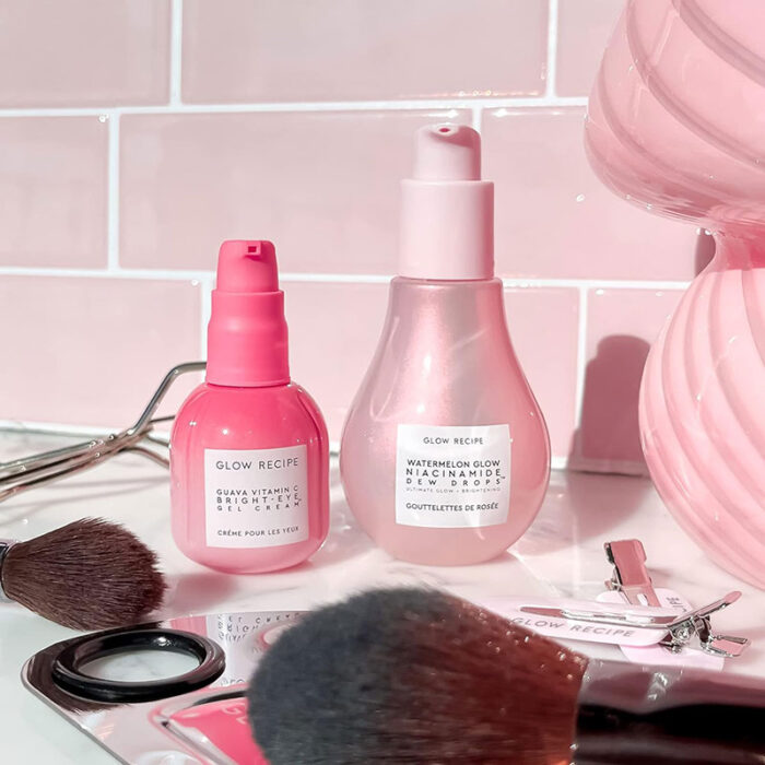 Glow-Recipe-Glowy-Skin-Prep-Besties-Watermelon-Niacinamide-Dew-Drops-40ml-Guava-Vitamin-C-Eye-Gel-Treatment-15ml-9