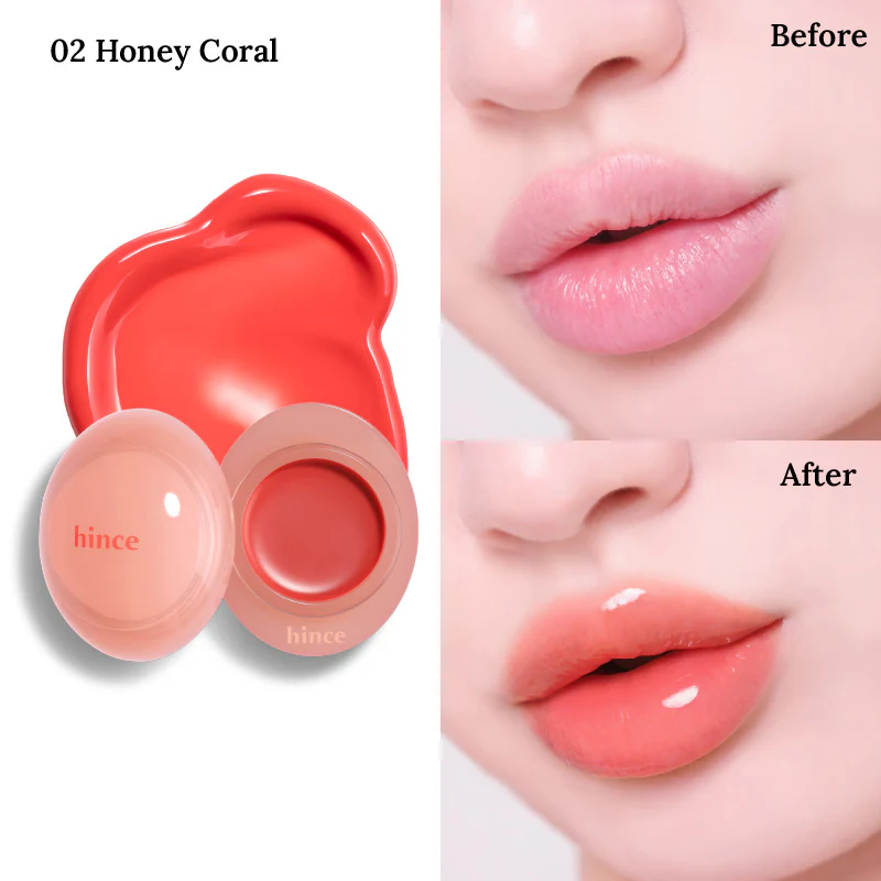 hince glow dewy ball 02 honey coral 3.5g