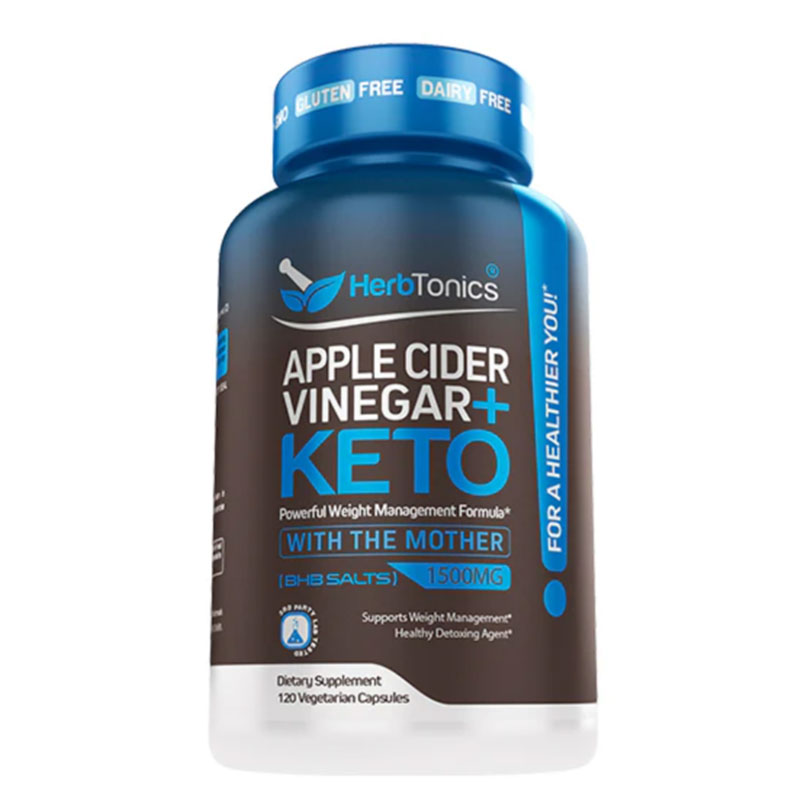apple cider vinegar capsules keto supplement weight support metabolism booster herb tonics vegetarian capsules